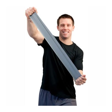 Fabrication Enterprises Sup-R Band Latex Free Exercise Band, Silver, 6 Yard Roll/Box 1613186